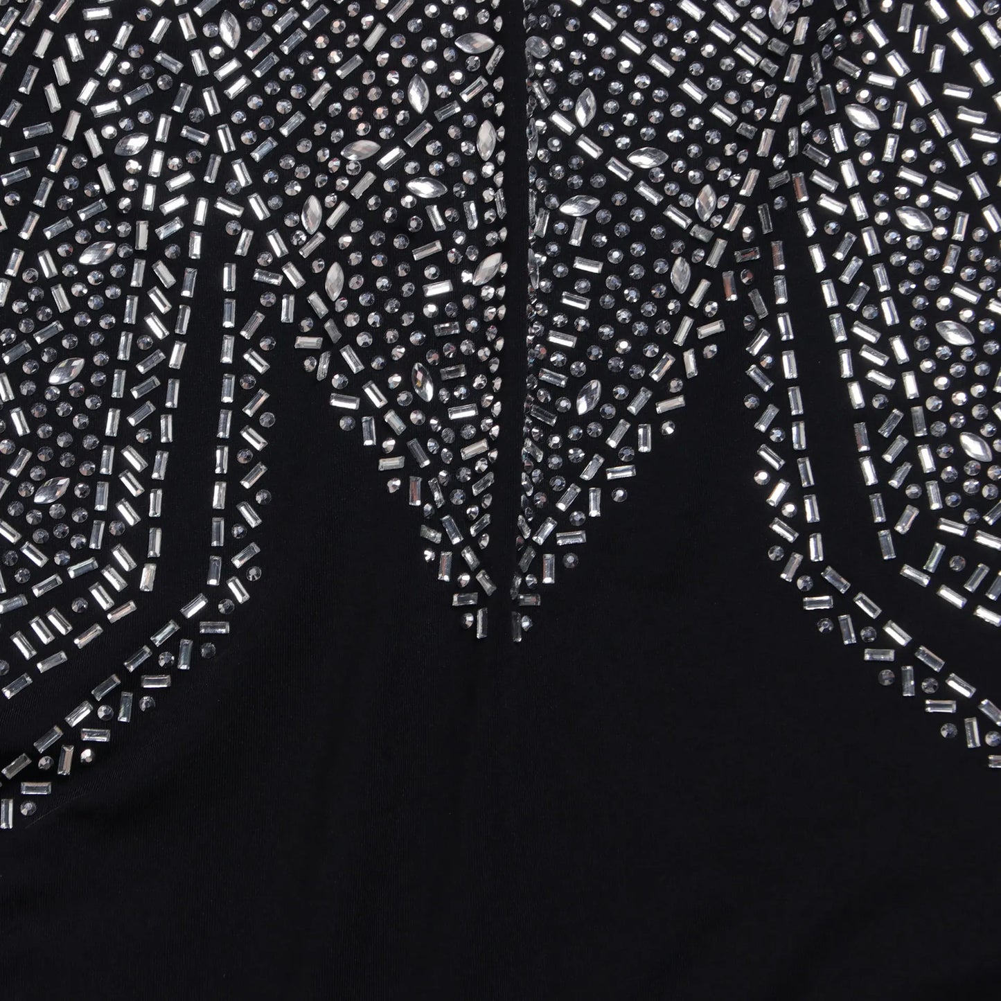 HBLL Elegant Women Deep V-neck Long Sleeve Split Diamonds Hot Rhinestone Maxi Dress Luxury Celebrity Evening Party Wedding Dress