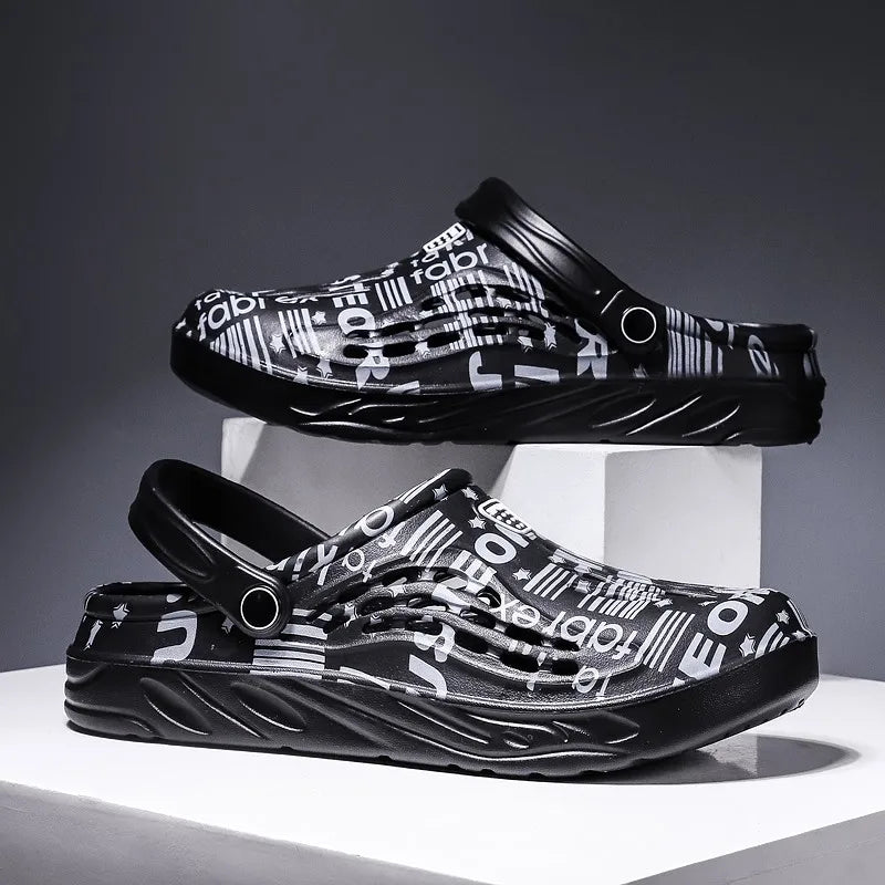 Plus Size 49 Mens Clogs Sandals Beach Slippers Summer Garden Shoes Men and Women Outdoor Leisure Slides Clogs Soft Sandals