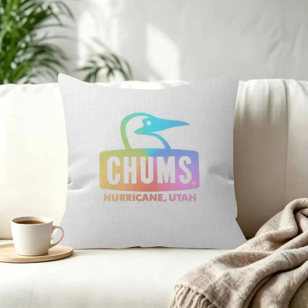 Fashion C-Chums-s Cushion  Decorative Polyester Throw Pillow Cover Square Suitable for Home Office Coffee Shop Decor