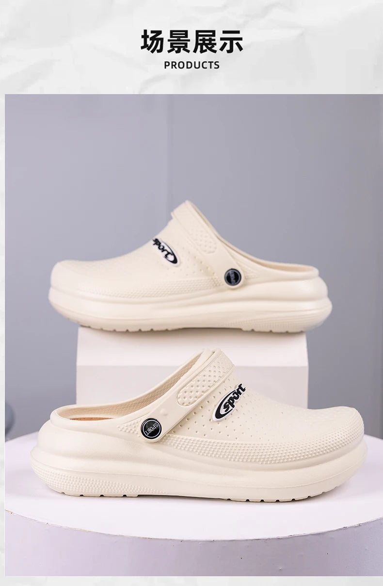 Men Flip Flops Summer Shoes Man Outside Beach Slippers EVA Light Soft Slipper Unisex Footwear Male Sandals Women Trend Sandals