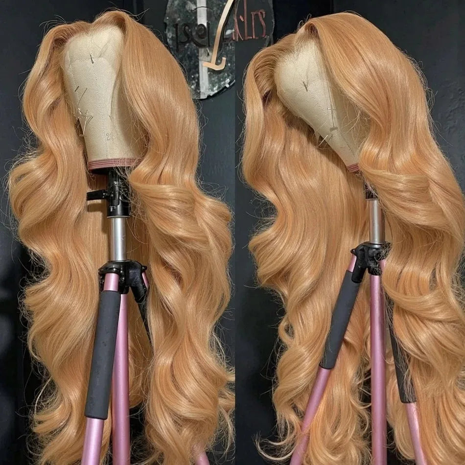 White Wig Body Wavy Lace Front Wig 13x4 HD Heat Fiber Pre Plucked Synthetic And Blend For Women Daily Wear Clearance Cosplay