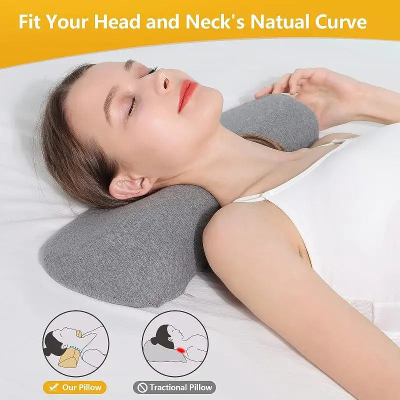 Cervical Pillow Memory Foam Contour Pillow Bed Pillows For Side Sleeper Ergonomic Orthopedic Sleeping Neck Pillow