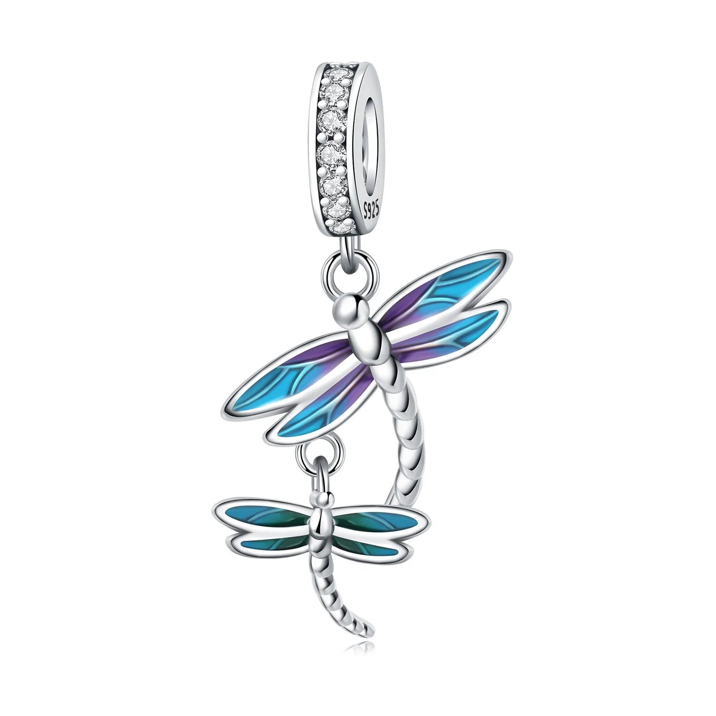 925 Sterling Silver Plated Bee Sunflower Butterfly Charm Pendant Fine Jewelry Women DIY Bracelet Necklace Birthday Party Gift