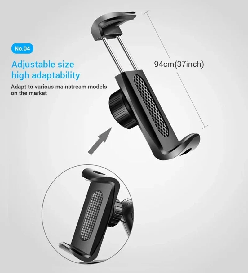 Dashboard Car Phone Holder ABS Mobile Phone Sun Visor Holder Auto Rear View Mirror Phone Support 360 Degree Rotation Accessories