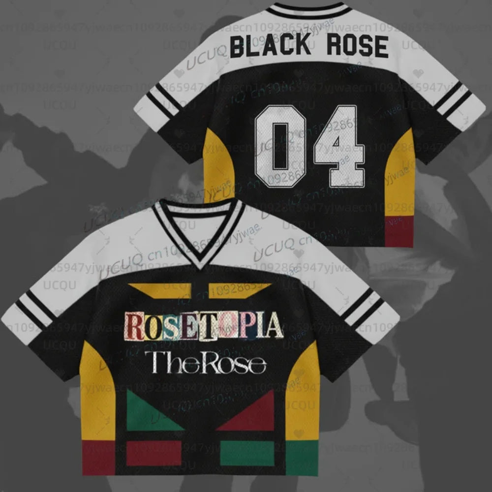 Summer Rosetopia The Rose 2026 Word Jersey Gifts Fans Men's Women's Concert Outfit Fans Gift Short Sleeve Casual T-shirt Tops