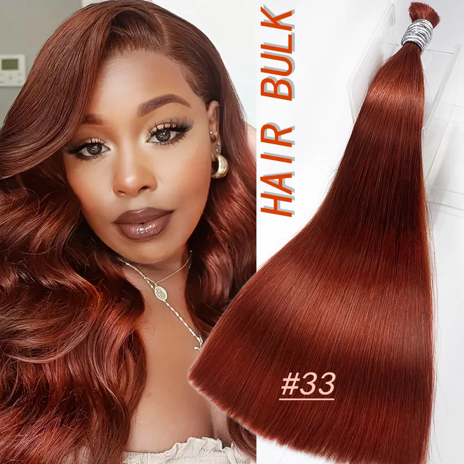 Human Hair Bulk No Weft Virgin Remy Hair Vietnamese Hair Straight Hair Bulk Real Natural Hair No Weft For Braiding Wholesale