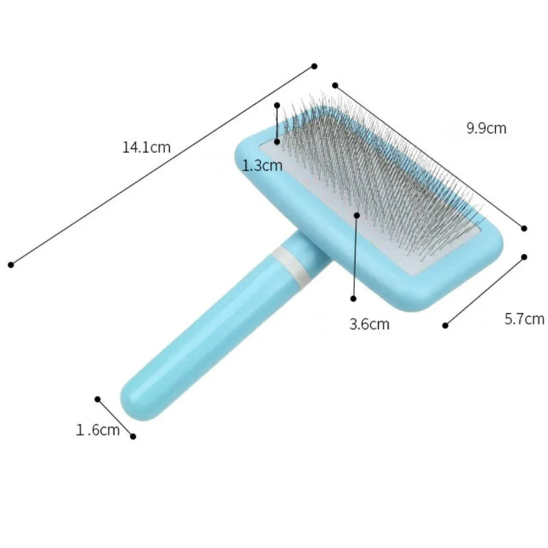 Dog Brush Pet Hair Remover Massage Dog Combs Pet Grooming Stainless Steel Brush for Dogs Knot Opening Cat Comb Dogs Accessories