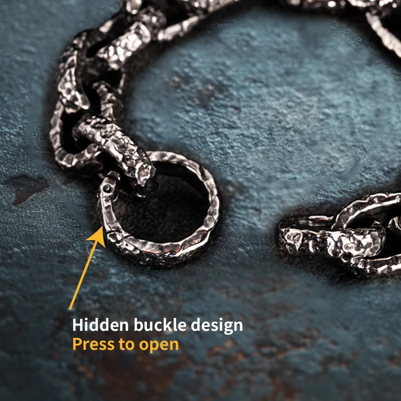 Scars of the North	Valhalla Chain bracelet for men Nordic Runes stainless steel  fashion Jewelry