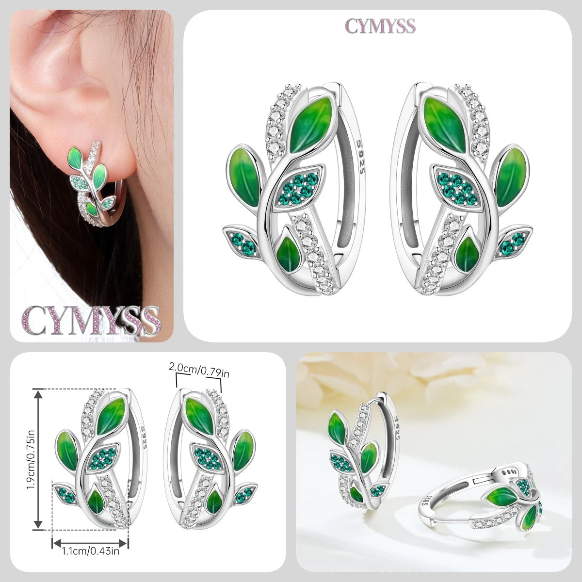925 Sterling Silver Needle Iris Flower Hoop Earrings for Women Original Elegant Versatile Jewelry Birthday Party Fine Gift 2026