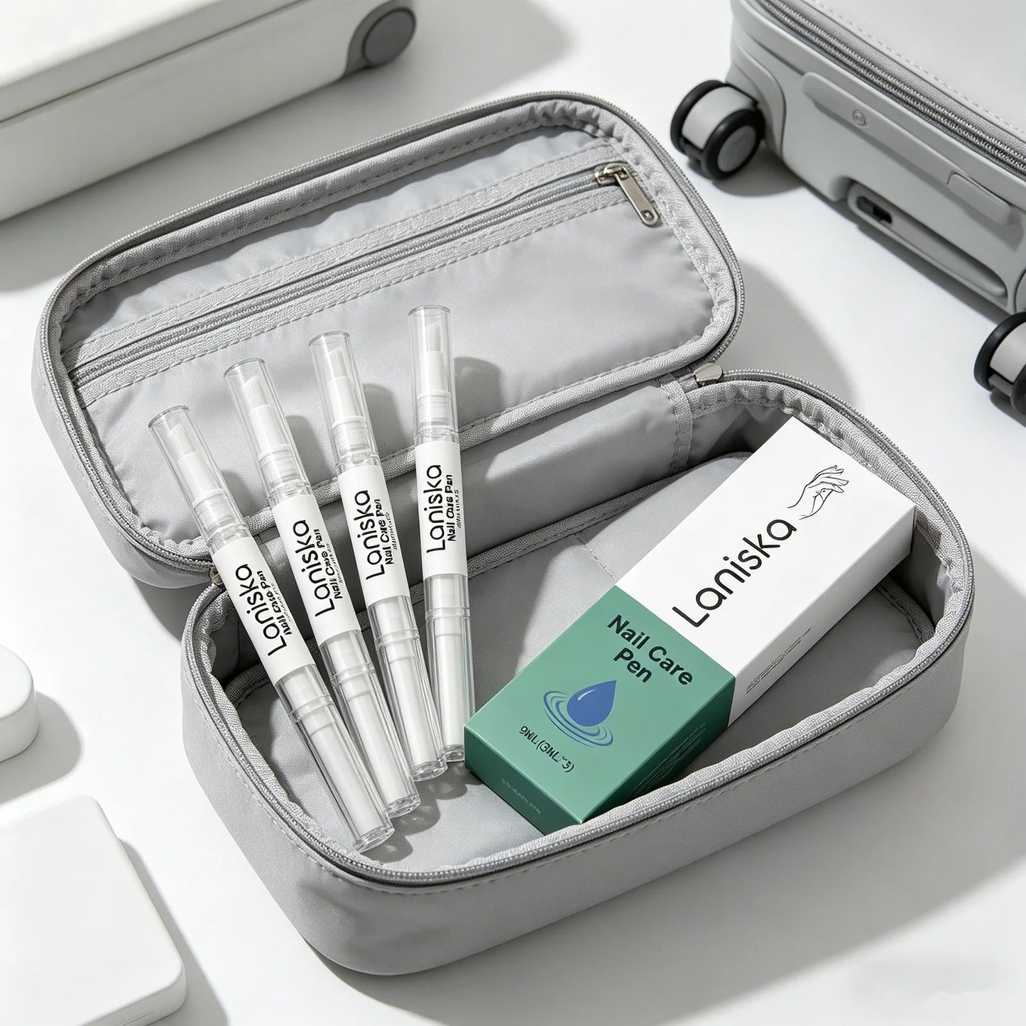 Laniska Nail Care Pen Cracked Nail Repair Cuticle Nail Strengthener and Growth Non-greasy Tea Tree Oil Nourishing Nail Oil Pen