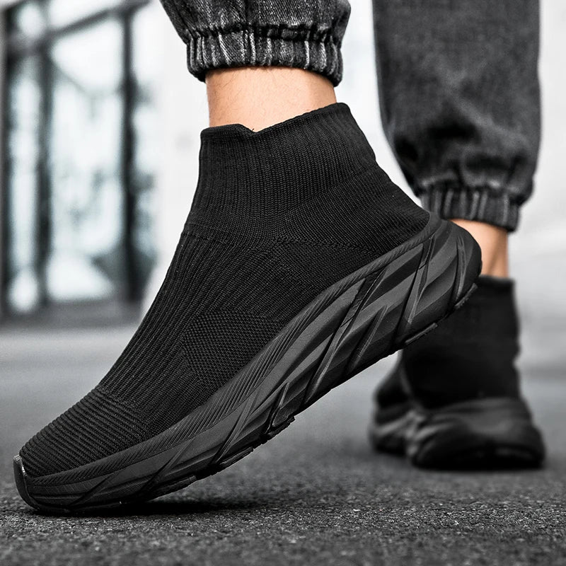 Men Running Walking sock Shoes winter boots Casual Sneakers plush warm shoes Sport shoes Lightweight Men Sneakers Casual Shoes