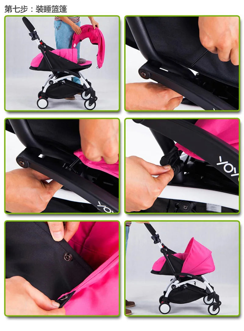 Baby Stroller Accessories Newborn Sleeping Basket for Babyzen Yoyo Yoya 0-6M Birth Nest