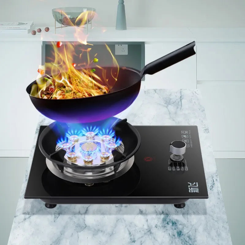 Frestec Single Burner Gas Stove for Natural Gas LPG Home Use High Power Desktop Built in Stove WWW