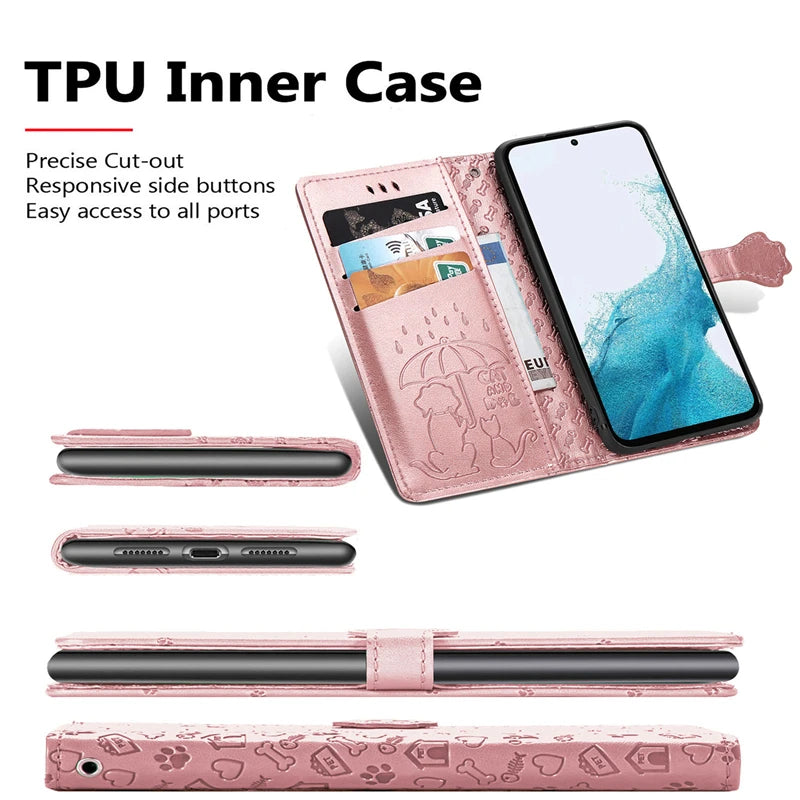Leather Case For OnePlus 15 15R 13 13R 12 12R 11 11R 10T 10 9 8 7 7T Pro 8T 9R 9RT Nord CE 2 3 4 5 6 Lite Flip Book Case Cover