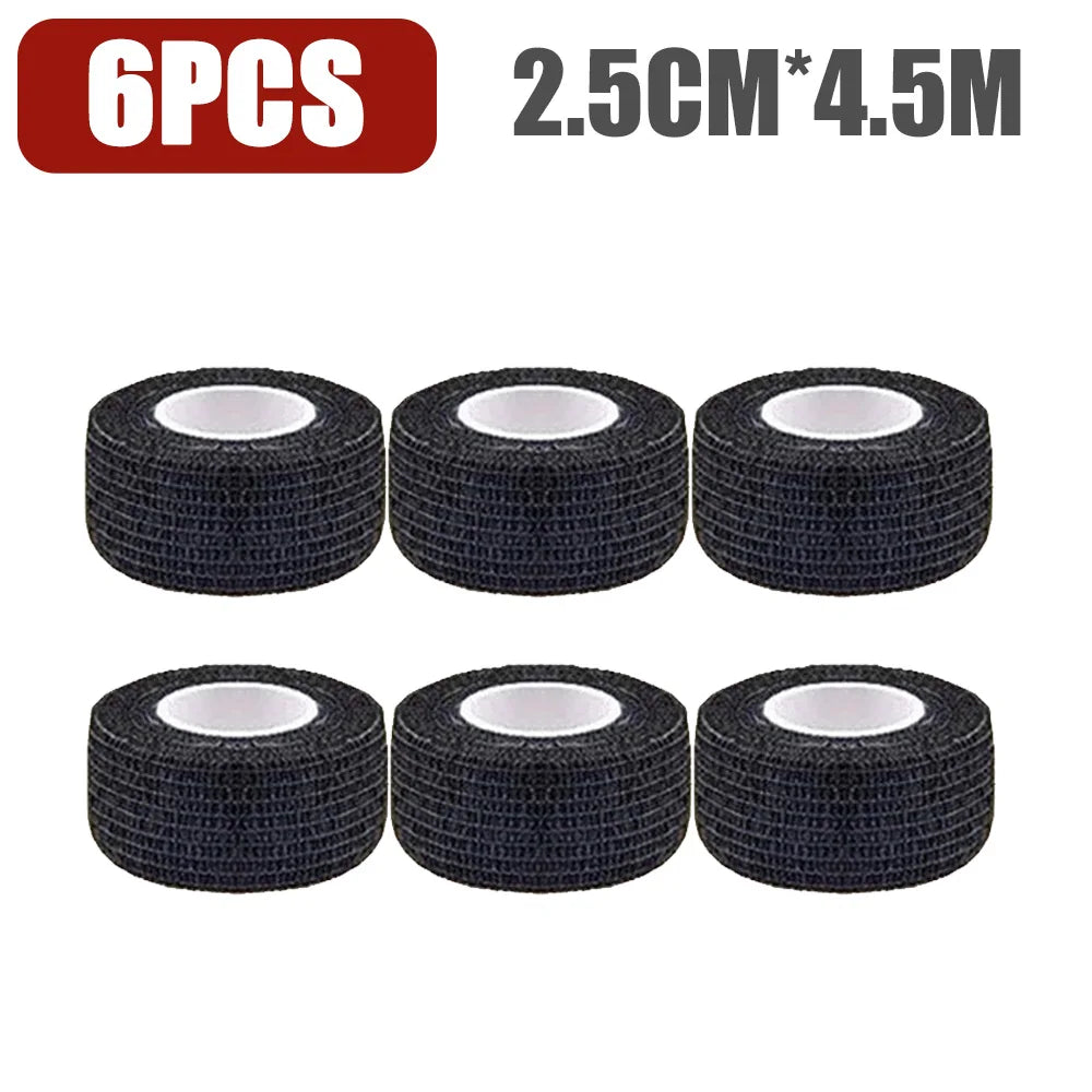96/48/24/12/6/2pcs BlackTattoo Grip Tape Wrap Elastic Bandage Wrap 5cm/2.5cm for Tattoo Grip Tube Tattoo Pen Machine Supply