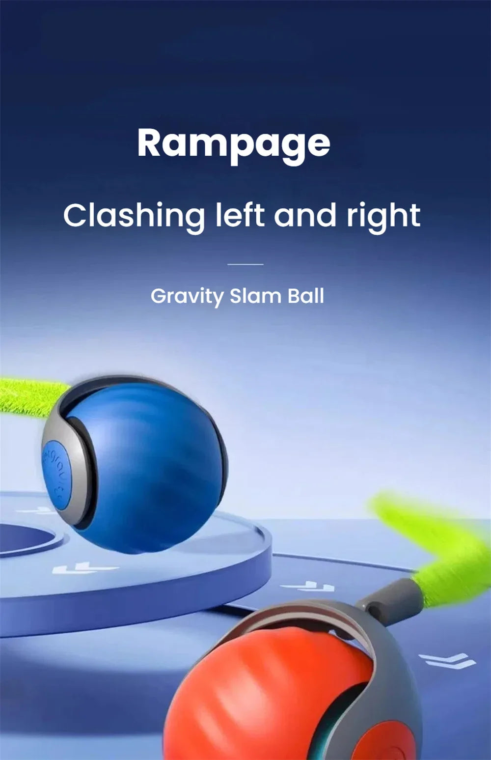 Smart Interactive Speedy Tail 2.0 Cat Toy Automatic Moving Ball Toy for Cats And Dogs Touch Motion Rolling Pet Ball