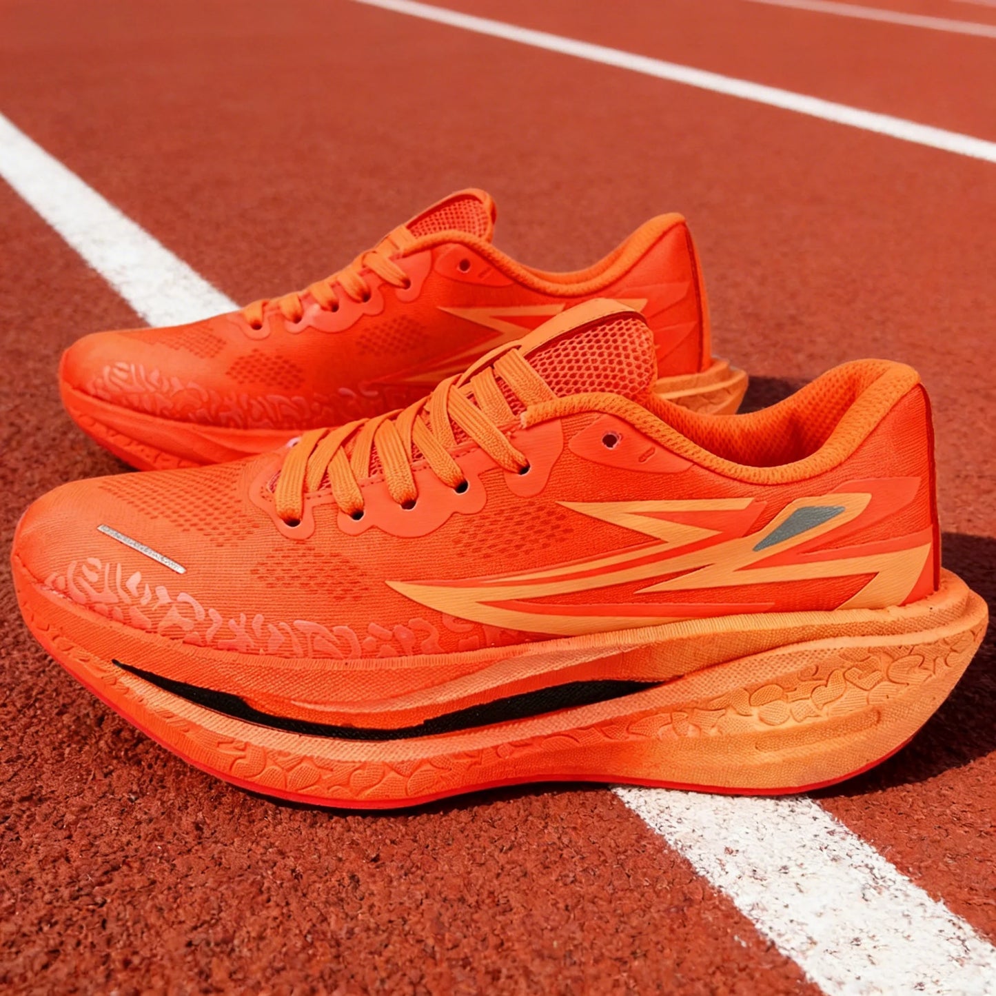 Marathon Running Shoes Carbon Board Air Cushion Men Sports Breathable Lightweight Women's Comfortable Athletic Nonskid Sneakers