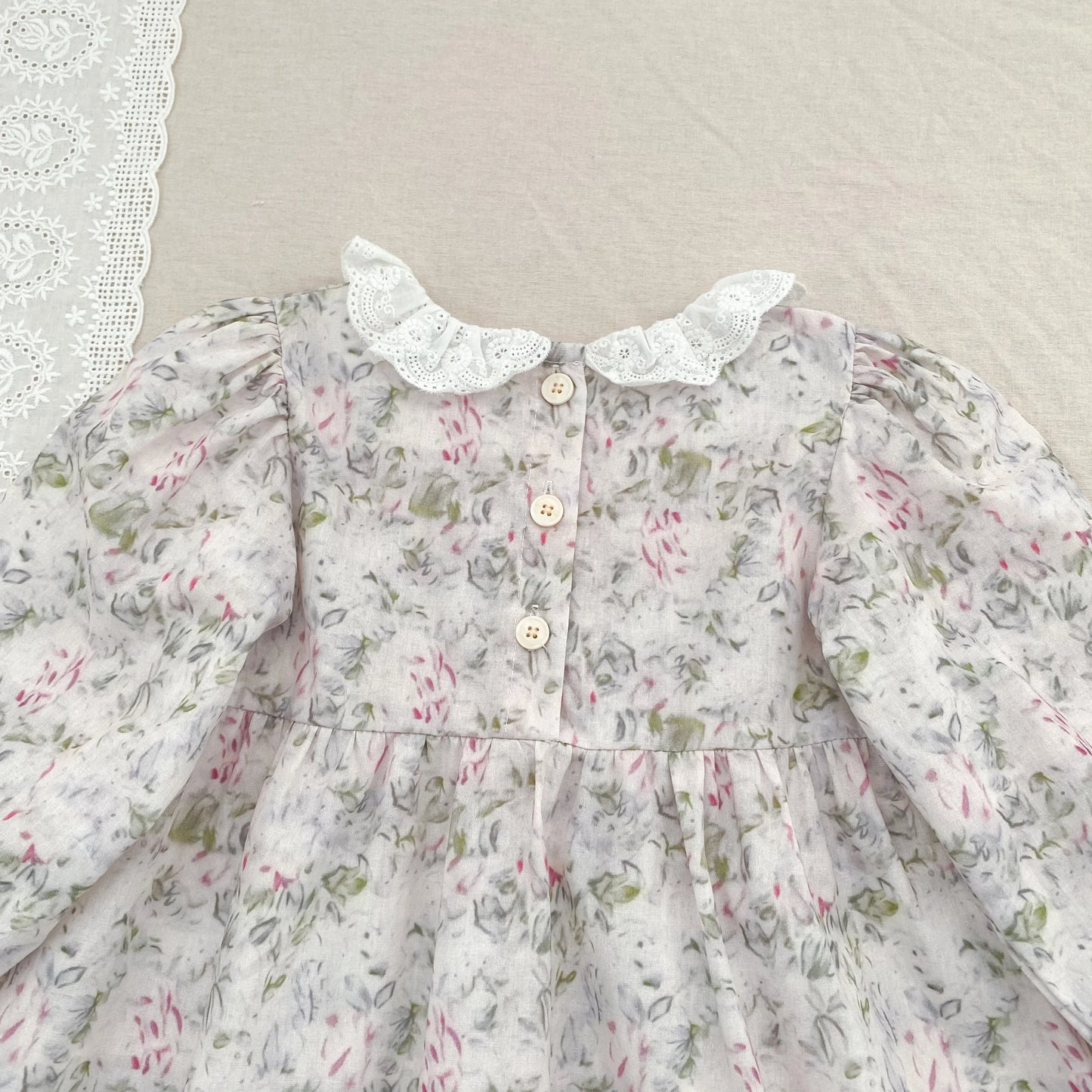 0-6Y Family Sister Matching Flower Dress Newborn Baby Girl Jumpsuit Sisters Clothes Princes Cotton Baby Dress Autumn Baby Dress