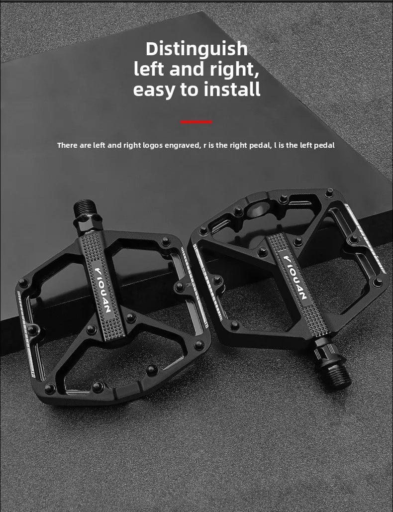Mountain Road Bicycle Pedal Aluminum Alloy Pedal Double DU Pedal Anti-slip Widened Nail Pedal Bicycle Accessories Mtb Pedals