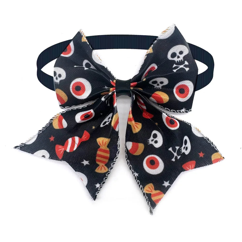 30/50 Pcs Holiday Pet Dog Bow Ties Puppy Halloween Collar Dog Bow Tie Design Puppy Collar for Small Dog Cat Grooming Products