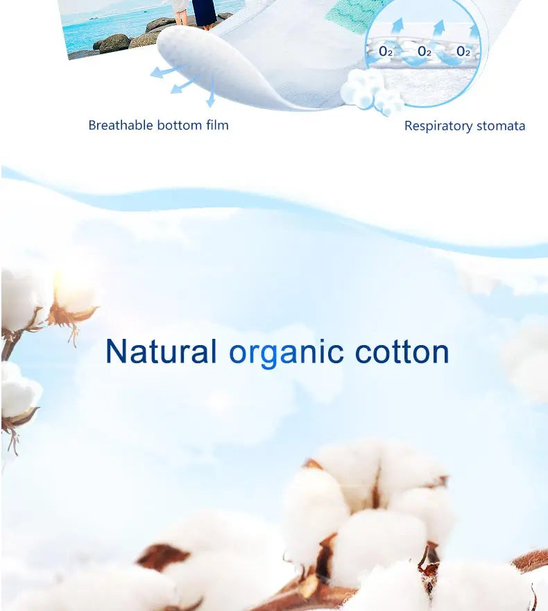 3packs/lots LOVE MOON Anion Sanitary towel Feminine Hygiene Sanitary Napkin Soft Mesh Menstrual Pads Organic Cotton for women