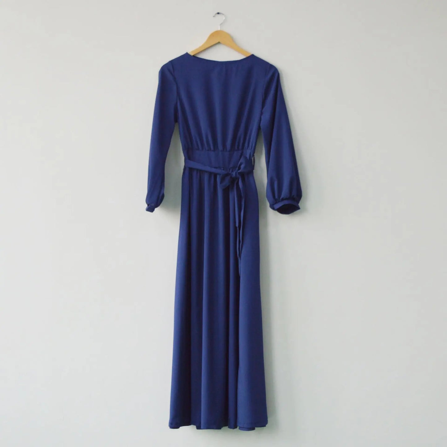 Bohemian Long Summer Dress Casual Lantern Sleeve round Neck Dress Polyester Fiber Mid Waist Print Patchwork Urban Casual Style