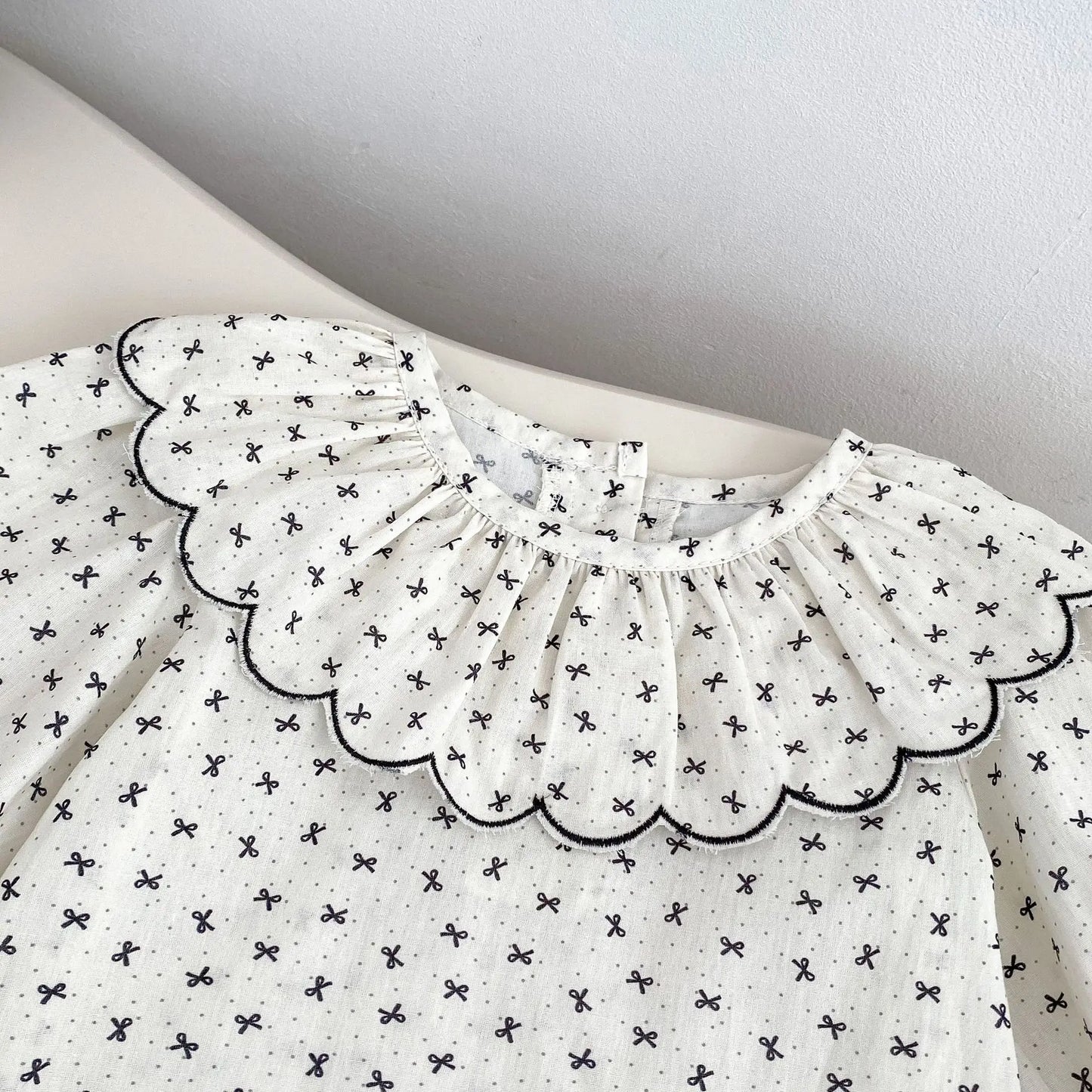 5364 Baby Clothes 2025 Spring Fahion Baby Girl's Bib Suit Lapel Long-sleeved Shirt Or Bag Fart Pants Climbing Clothes