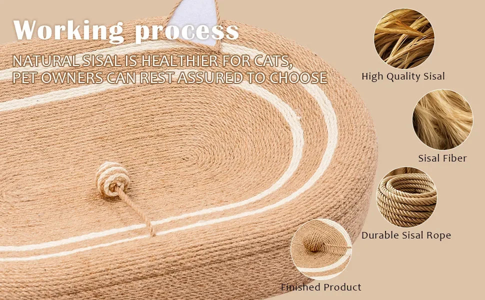 Cat Scratching Nest, Household Multifunctional Sisal Cat Scratching Board Sofa Bed Dual-purpose Scratch-resistant Large Cat Bed