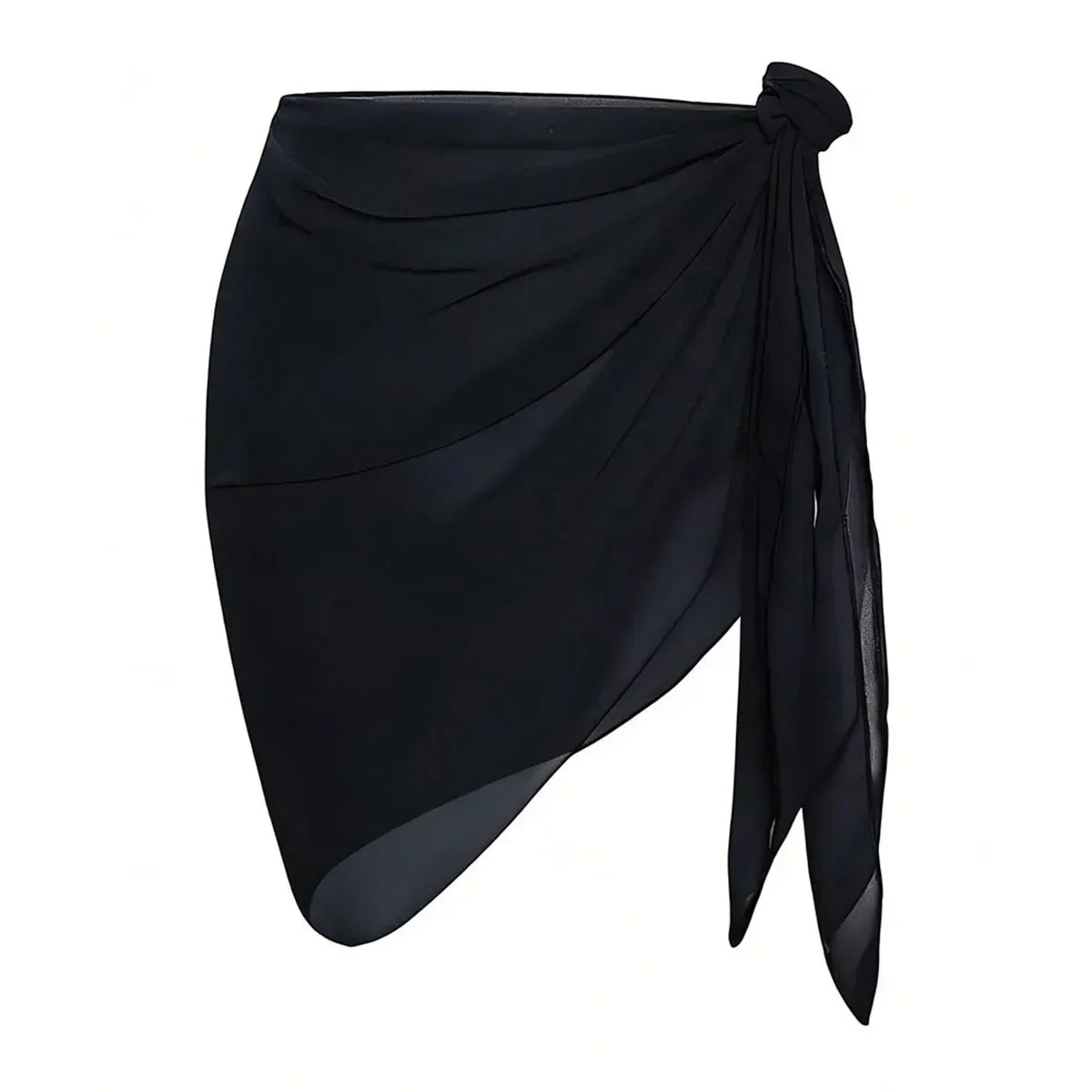 Summer Vacation Bikini Beach Skirt Women Beach Swimming Chiffon Skirt Lightweight Scarf Beach Swimsuit Hoodie Strap Design Sexy