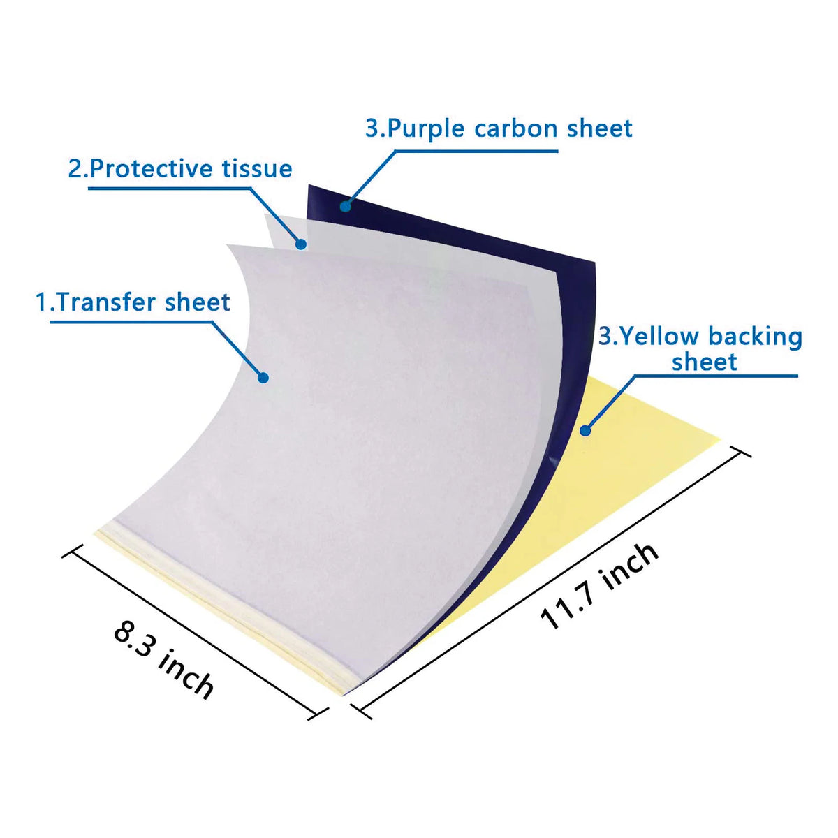 10/30/50/100Pcs Tattoo Transfer Pape High Quality A4 Size Copy Paper Thermal Paper For Tattoo Transfer Machine Tattoo Accessorie