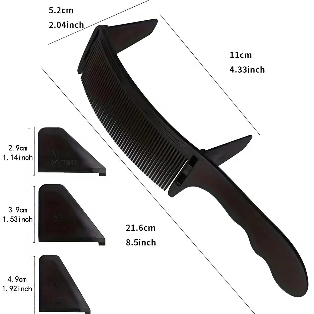 Professional hair cutting comb set, durable ABS, essential hair styling tool for precise styling, special for real hair wigs