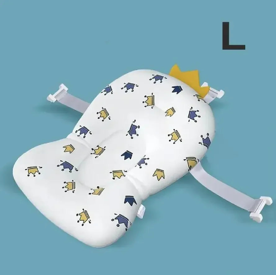 Ajustable Bath Tub Shower Cushion Newborn Support Seat Mat Baby Bath Seat Floating Water Pad Portable Foldable Baby Bathtub Pad