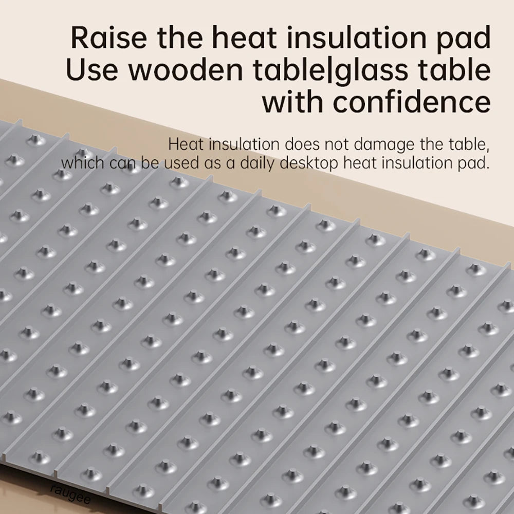 Electric Heating Plate Silicone Dining Table Food Warmer Mat Fast Warming Food Coffee Heater Tray Foldable Food Warming Plate
