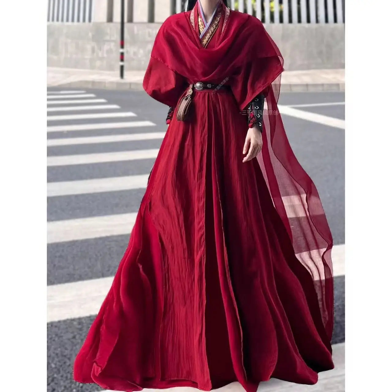 Classic Red Halloween Cosplay Costume Men Women Comic Exhibition Hanfu Outfit Trandy Cool Boys Street Black Power Ghost COS Suit