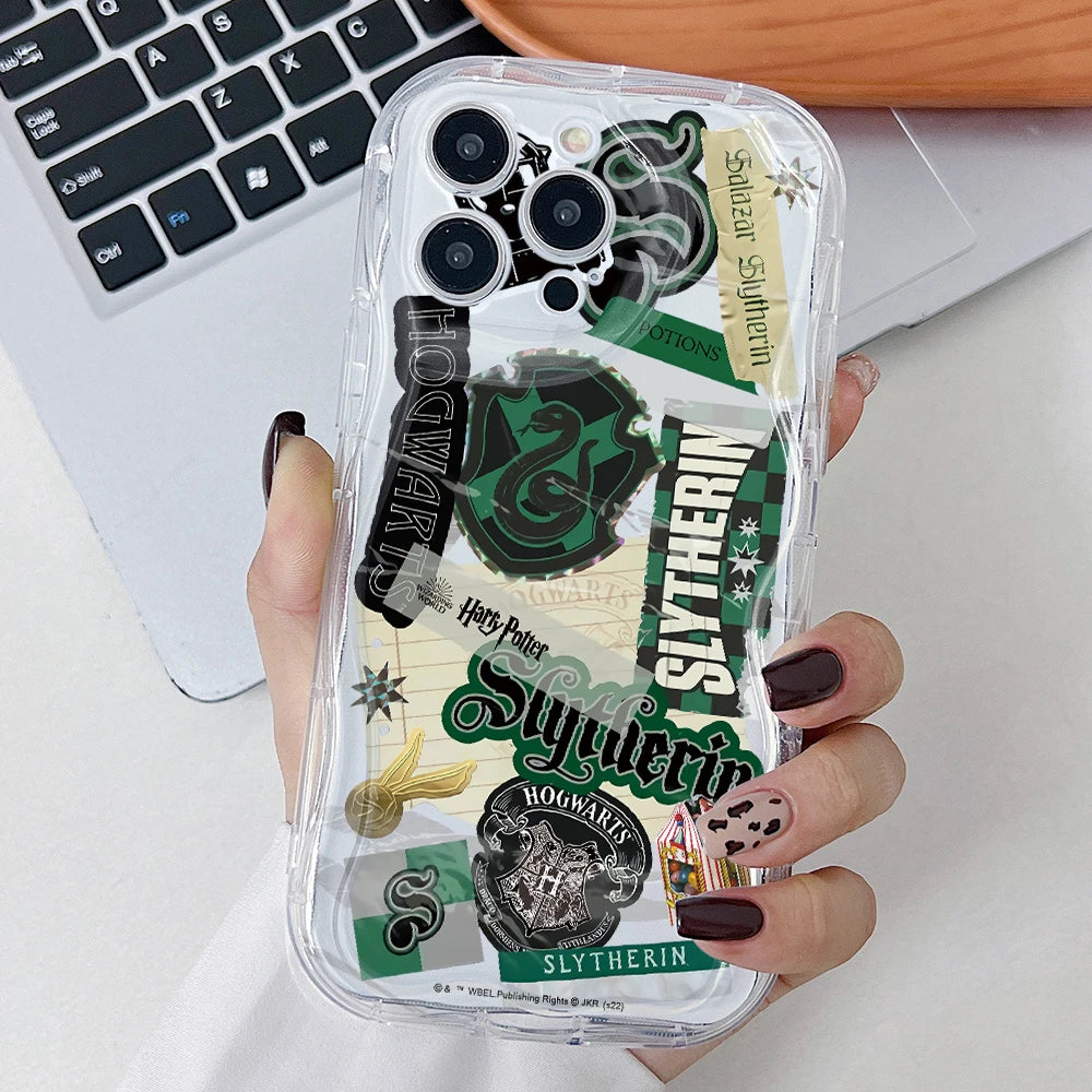 P-Potters Magic Label H-Harries Phone Case for Motorola Moto G84 G75 G60 G54 G53 G52 G45 G35 G34 Edge 50 E22 E15 5G 3D Wave Capa