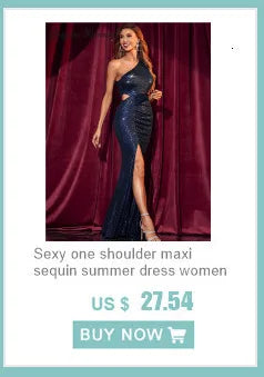 Sexy vintage maxi black sequin summer dress women 2025 elegant luxury birthday party long dresses fishtail evening dress vestido