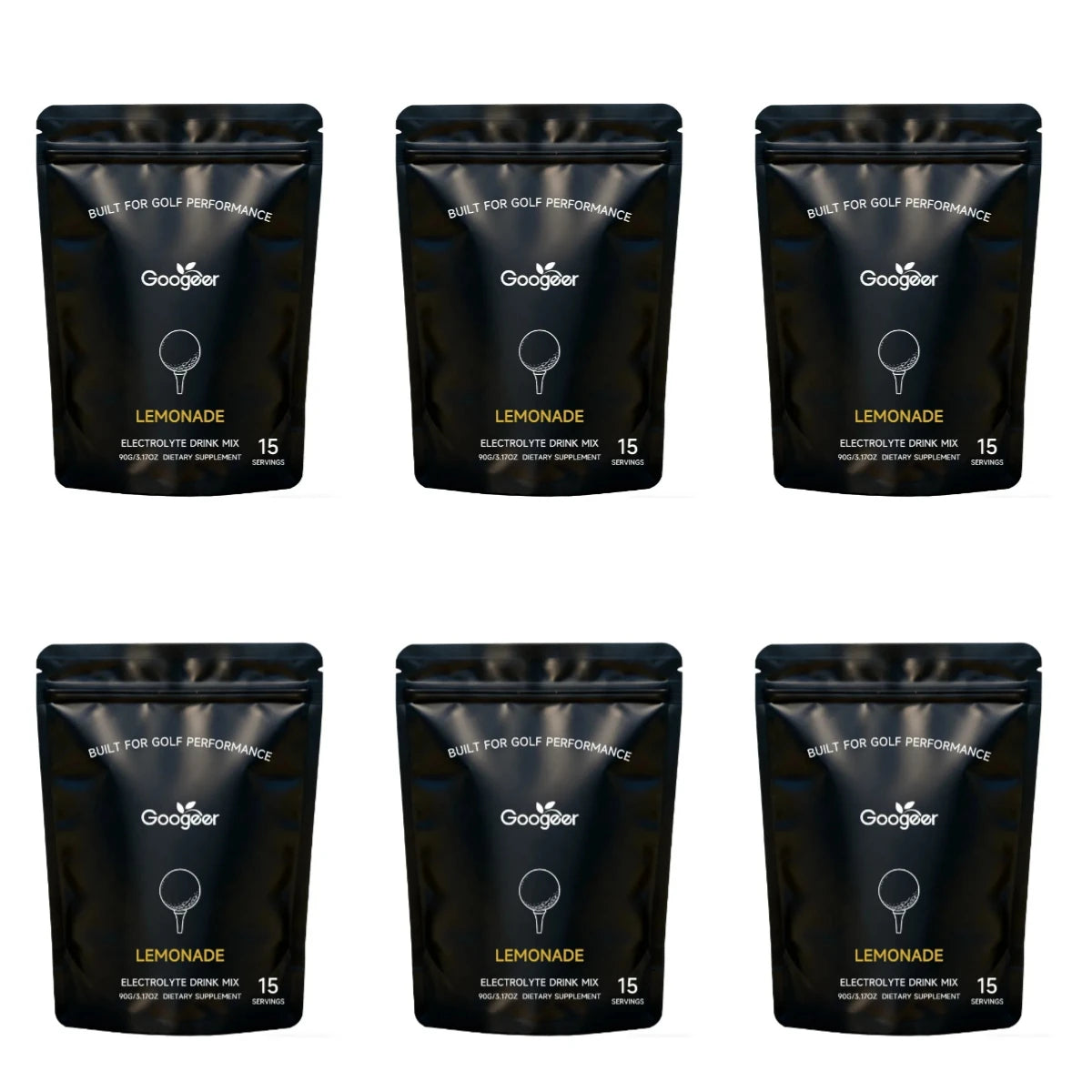 Lemonade Electrolyte Powder Hydration Supplement with Magnesium Potassium Sodium Vitamin B6 B12 Focus Support 15 Servings