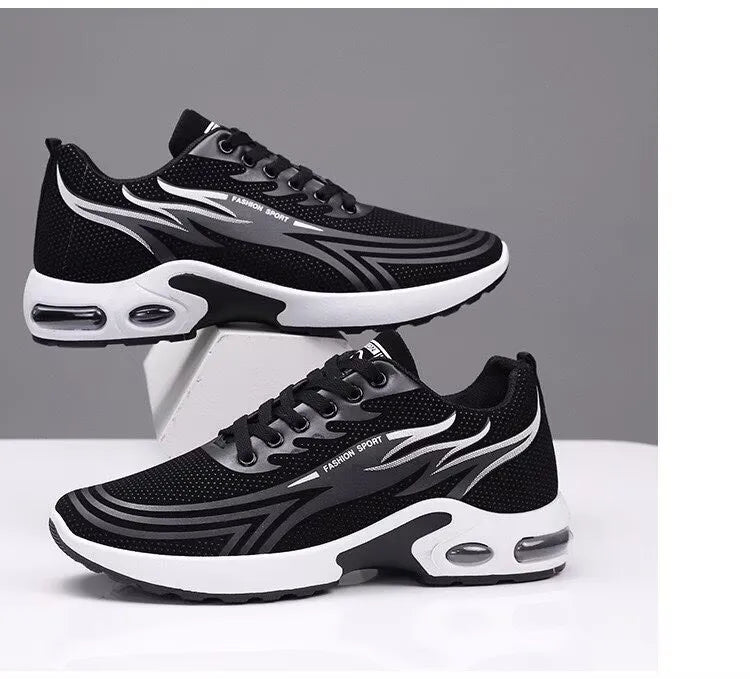 Men's Sport Shoes New Lightweight Comfortable Fashionable Casual Running Shoes Suitable for Youth Thick Bottom Running Style