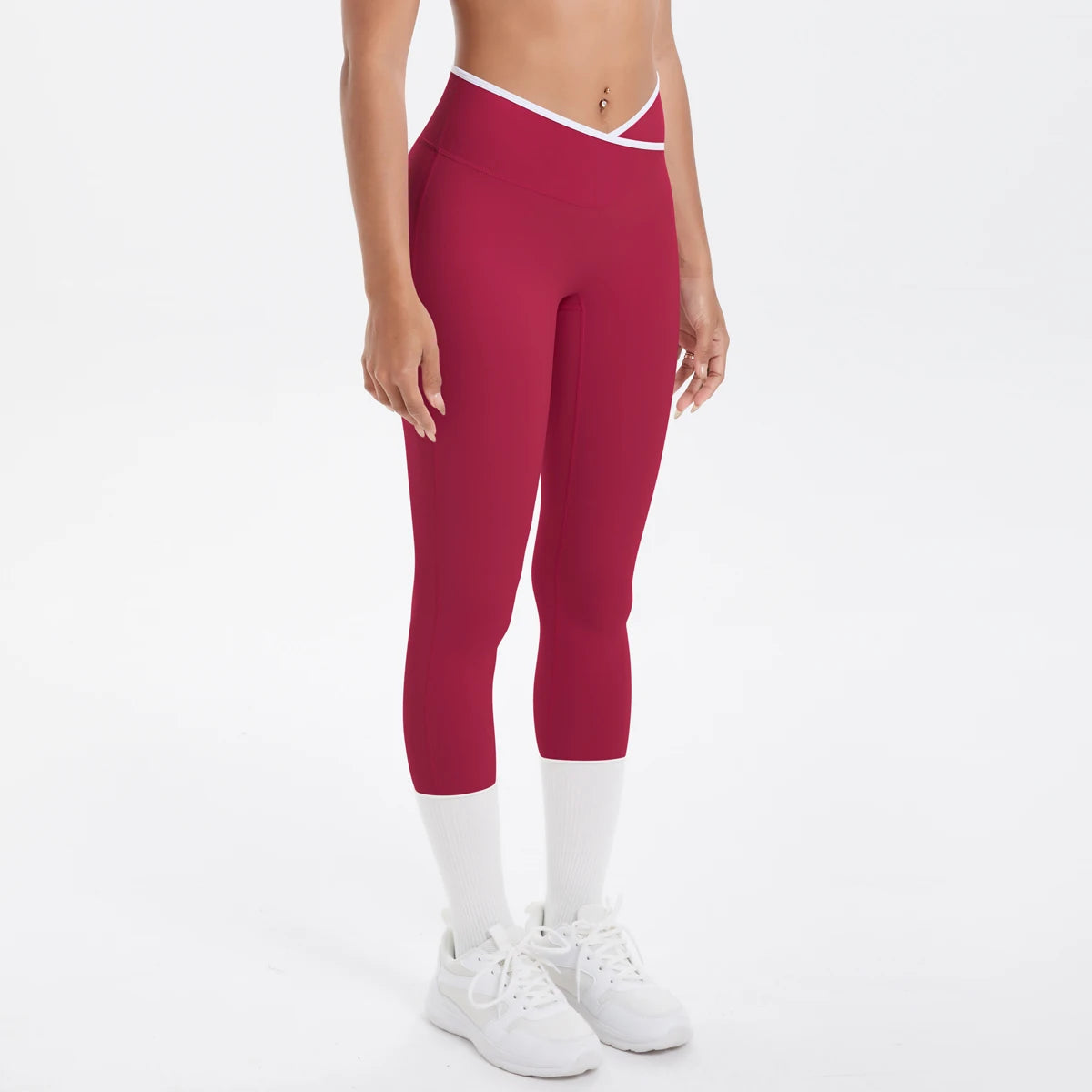 Women Cross High Waisted Sports Suit Breathable Fitness Running Workout Yoga Set Casual Pilates Sportwear Leggings