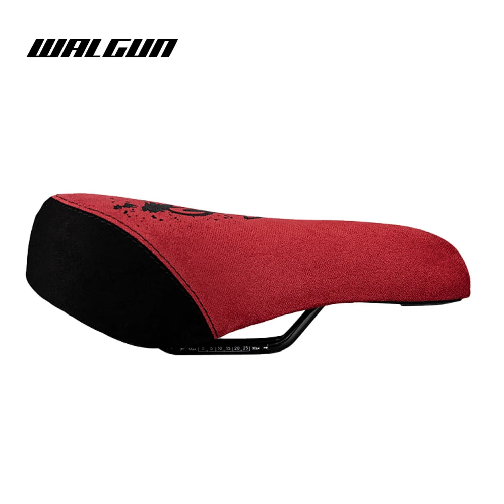 WALGUN BMX Bicycle Saddle Dirt Jump Cruiser Bike Seat with Embroidery Freestyle Racing Dowbhill Saddle MTB 265*170 Cycling Parts