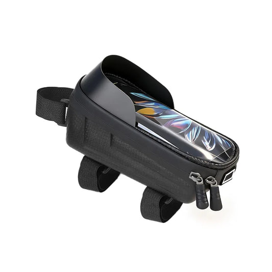 Bike Frame Bag, Waterproof Shockproof Touch Screen Bike Phone Holder, Handlebar Pouch, Cycling Accessories