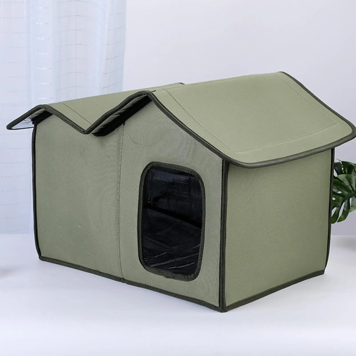 Outdoor Winter Cat House Weatherproof Temporary Shelter for Feral Cats and Dogs Camping Backyard Patio Balcony Pets Supplies