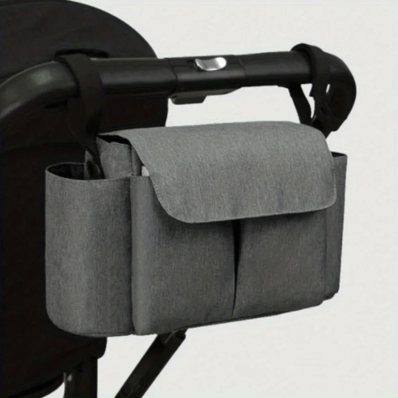 Large Capacity Stroller Storage Bag Convertible Shoulder Bag Crossbody Diaper Bags for Moms Baby Carriage Hanging Bag Accessory
