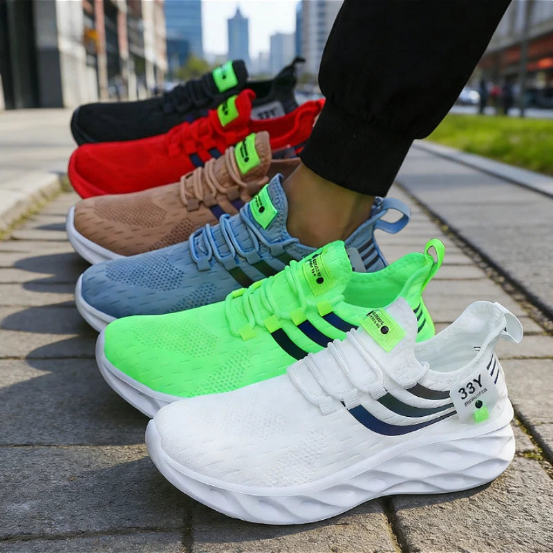 Casual Sports Running Shoes for Men Lightweight Casual Sports Shoes Comfort Athletic Nonskid Sneakers Outdoor Tenis Para Hombre