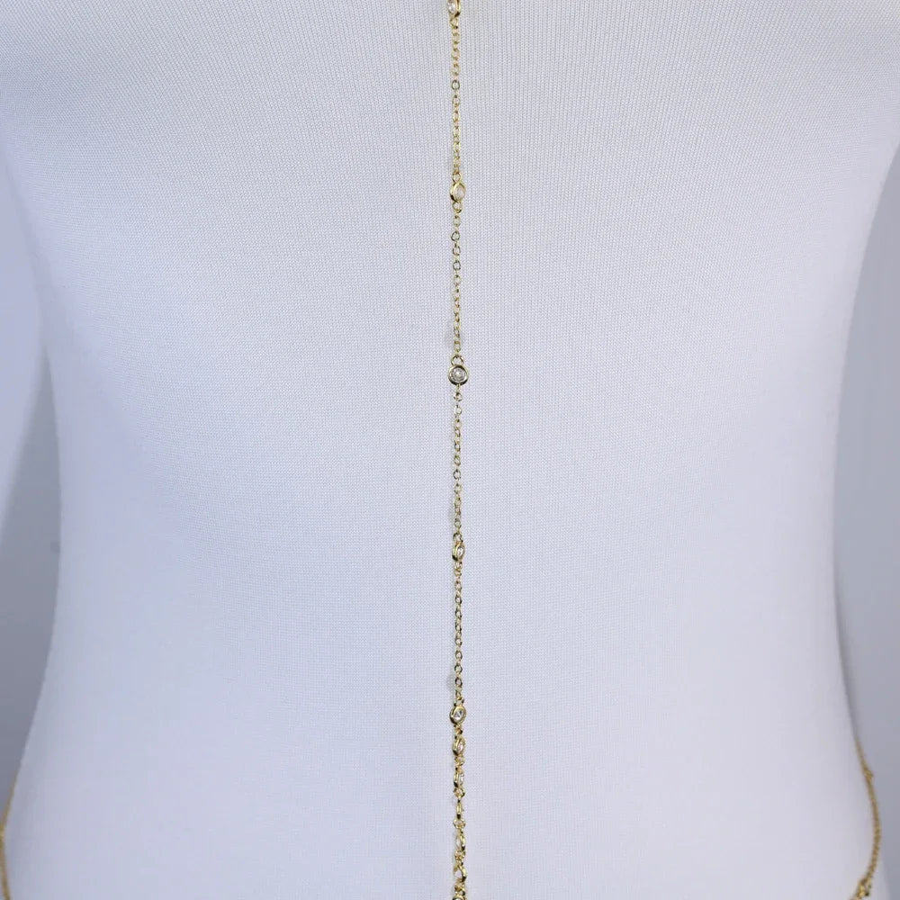 2026 New Sexy Chest Breast Belly Body Chain Necklace For Women Girls Party Wedding Beach Fashion Body Jewelry