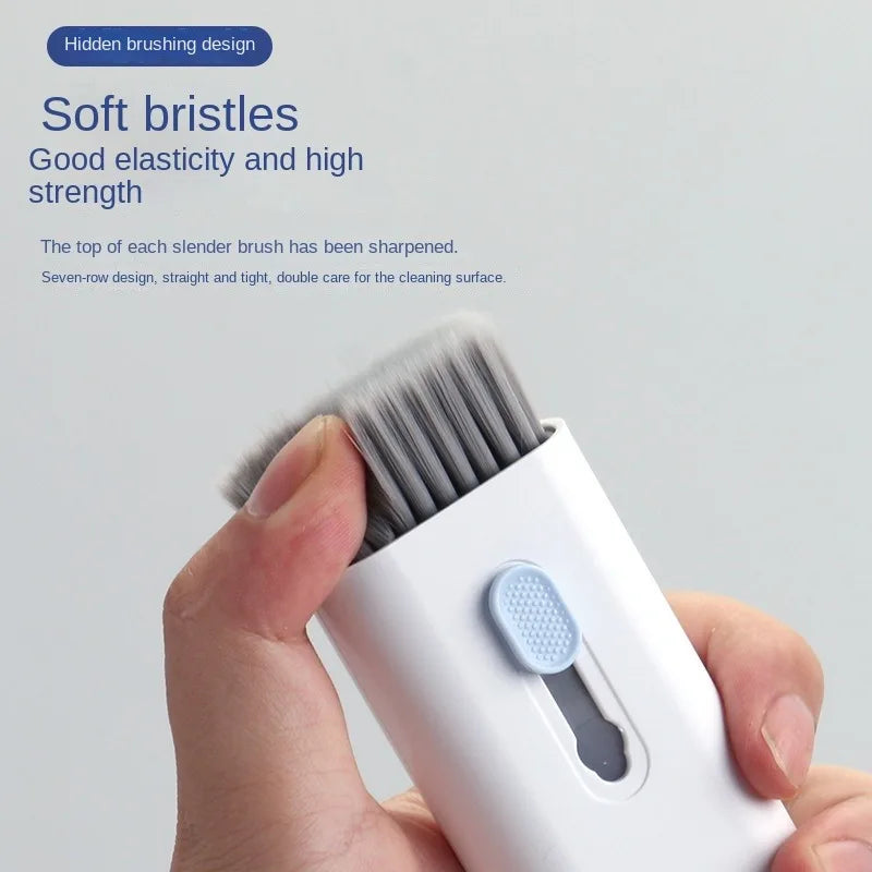 7 In 1 Laptop Keyboard Cleaner Brush Kit Earphone Cleaning Pen Keycap Puller Dust Tool For AirPods Headset Tablet Camera Phone