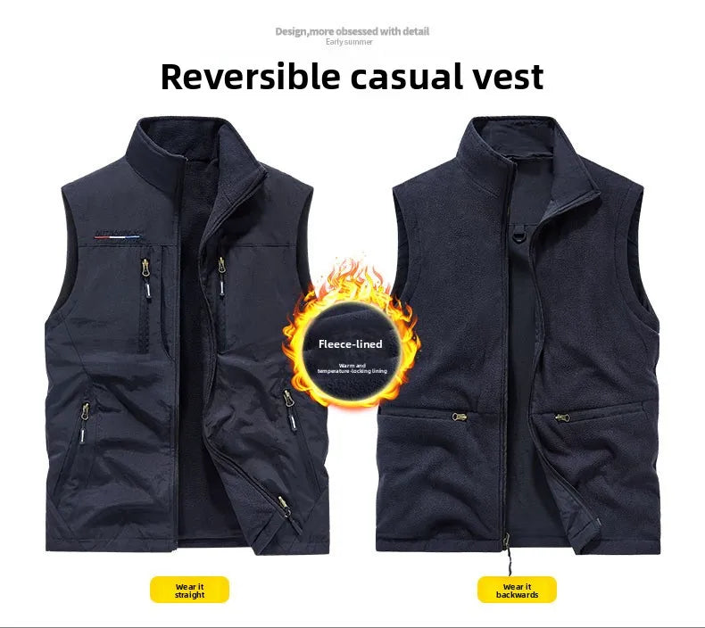 Multi-pocket Vest, Outdoor Activities, Rock Climbing, Hiking, Camping, Fishing, Mountain Climbing, Traveling, Photography, Vest