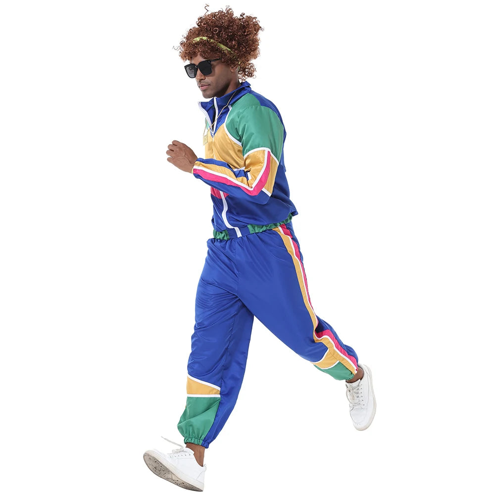 Halloween Couples Hippie Costumes for Women Male Vintage 70s 80s Rock Disco Cosplay Outfits Hip Hop Disco Hippie Costume