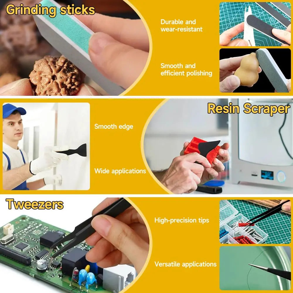 Creality 3D Printer Tool Kit Nozzle Cleaner,File,Engraving Knife,Tweezers,Scraper& Engraving Tools for Maintenance