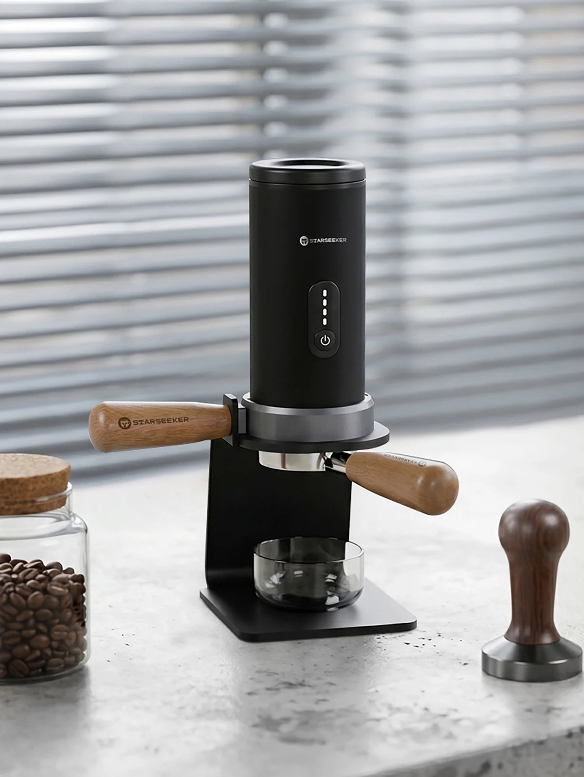 STARSEEKER S58/S58Pro Portable Espresso Coffee Maker Wireless Heating Coffee Machine Bottomless Handle Bottomless Extraction
